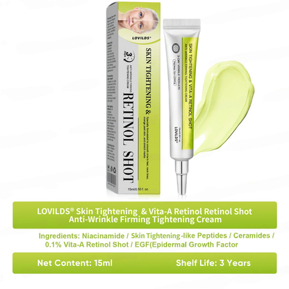 🧠👨‍⚕️Made and shipped from the USA 💫LOVILDS® Skin Tightening & Vita-A Retinol Retinol shot Anti-Wrinkle Firming Tightening cream - Last Day Promotion 70% OFF