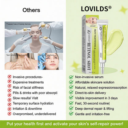 🧠👨‍⚕️Made and shipped from the USA 💫LOVILDS® Skin Tightening & Vita-A Retinol Retinol shot Anti-Wrinkle Firming Tightening cream - Last Day Promotion 70% OFF